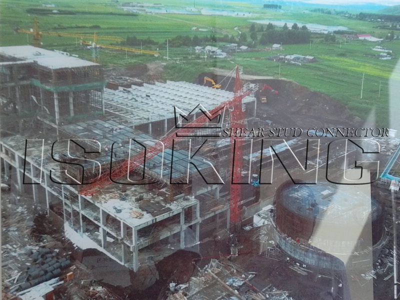 Shear studs are used in establishing the project